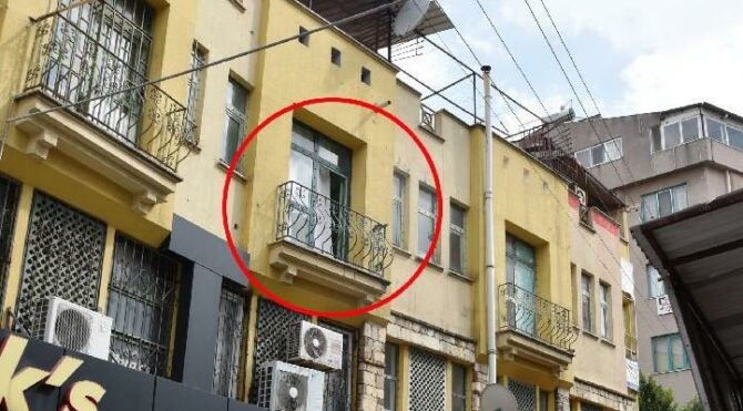 Mervenur Polat’ın cesedini bu pencereden atmış