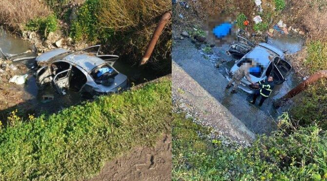 Otomobil dereye uçtu: 3 ölü