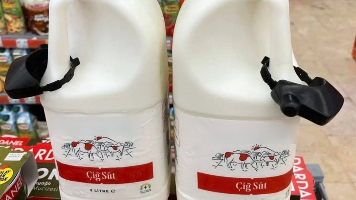 Markette süte alarm taktılar