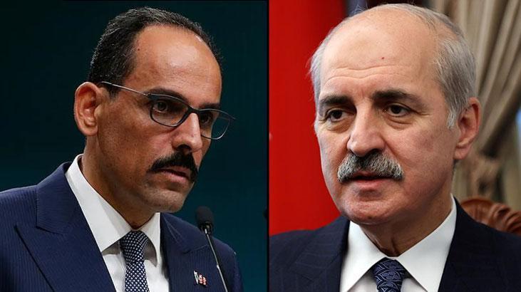 Numan Kurtulmuş ile İbrahim Kalın arasındaki görüşme başladı