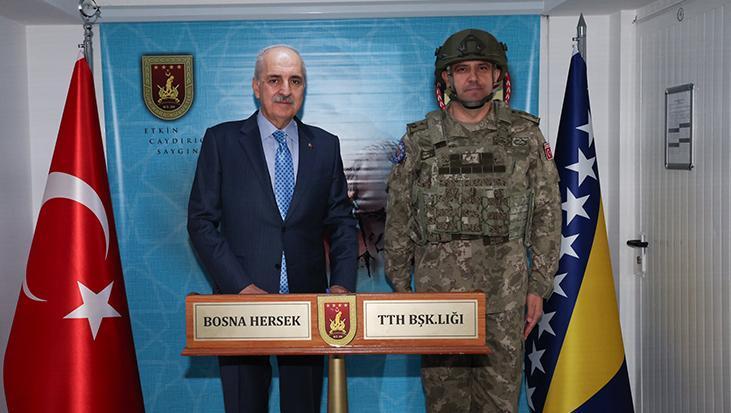 TBMM Başkanı Kurtulmuş, Bosna Hersek’te EUFOR Türk Temsil Heyeti Başkanlığı’nı ziyaret etti