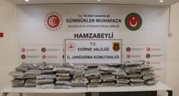 Edirne’de 105,2 kilogram uyuşturucu ele geçirildi