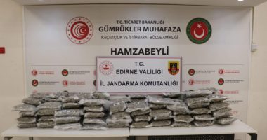 Edirne’de 105,2 kilogram uyuşturucu ele geçirildi