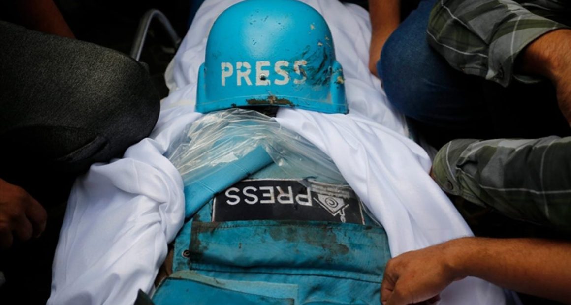 Soykırımcı İsrail’in Gazze’ye yönelik saldırılarında hayatını kaybeden gazetecilerin sayısı 254’e çıktı