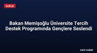Bakan Memişoğlu Üniversite Tercih Destek Programında Gençlere Seslendi