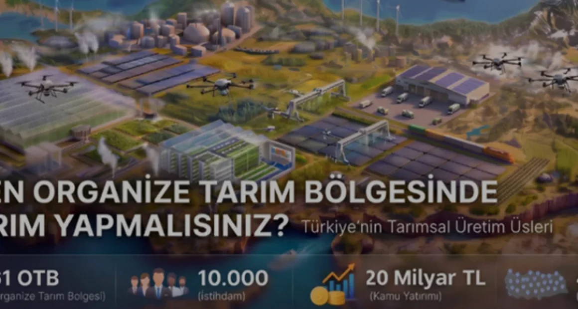 Türkiye Organize Tarım Bölgeleri İçin Yeni Yatırım Rehberini Yayınladı