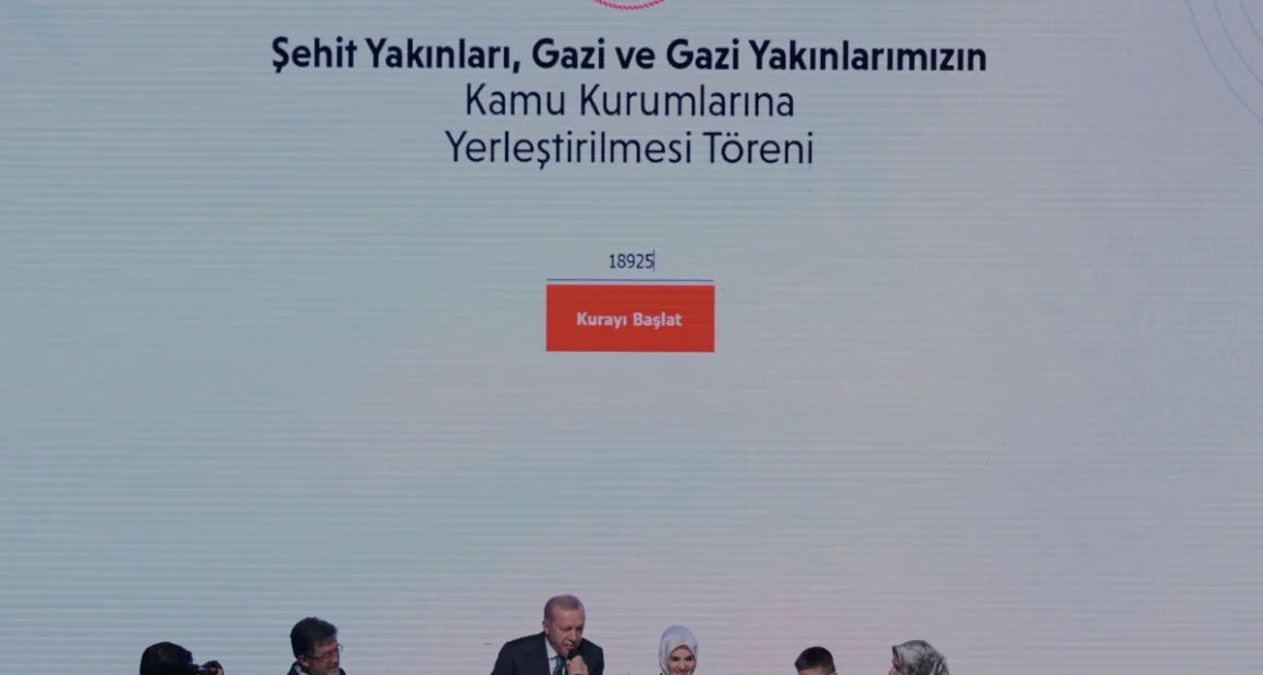 571 Şehit Yakını ve Gazinin Kamu Ataması İstanbulda Yapılacak